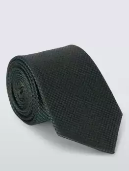 Галстук John Lewis Silk Textured, зеленый