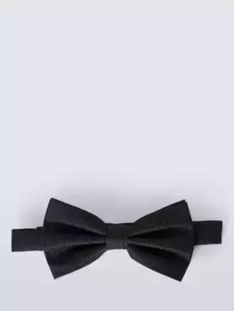 Галстук John Lewis Textured Silk Bow, черный