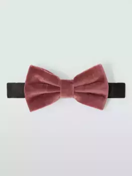 Галстук John Lewis Velvet Bow, розовый