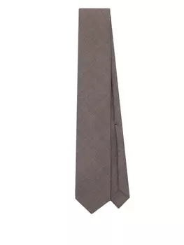 Галстук Lardini шерстяной, коричневый