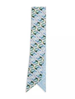 Галстук Lucky Duck Tory Burch, синий