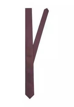 Галстук, шелковый, однотонный, 5 см, мужской seidensticker, цвет Bordeaux