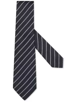 Галстук в полоску Zegna, синий