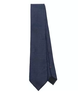 Галстук Zegna из шелка, синий