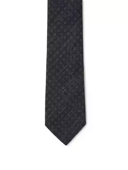 Галстук Zegna из шелка, синий