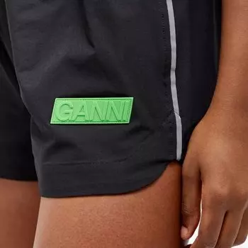 Ganni Active Эластичные шорты, черный