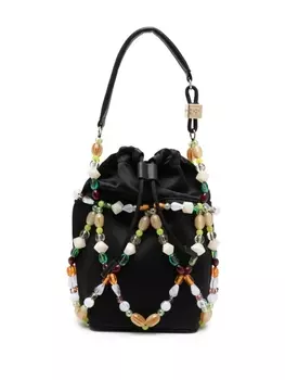 GANNI сумка-ведро Beads, черный