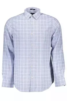 Gant Элегантная мужская рубашка с длинным рукавом, цвет Light Blue
