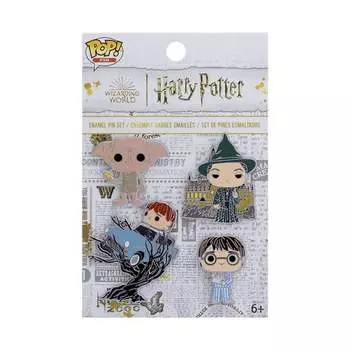 Гарри Поттер - набор значков funko из 4 штук - юбилейная тайная комната