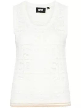 Gcds топ Monogram Macram, белый
