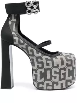 Gcds туфли Monogram Divine 165, черный