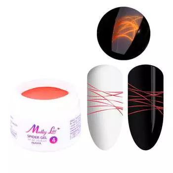 Гель № 4 Неон Папайя 3мл Molly Lac Spider