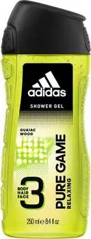 Гель для душа, 250 мл Adidas, Pure Game