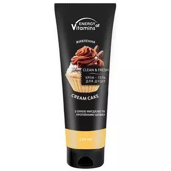 Гель для душа Alliance Of Beauty Энергия витаминов Песочное печенье 230мл, ENERGY OF VITAMINS