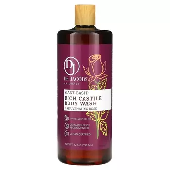 Гель для душа Dr. Jacobs Naturals Castile с розой, 946 мл