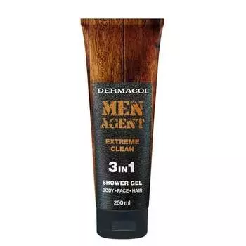 Гель для душа Extreme Clean, 3 в 1, 250 мл Dermacol, Men Agent