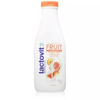 Гель для душа Fruit Energy увлажняющий с персиком и грейпфрутом для сухой кожи 600мл, Lactovit