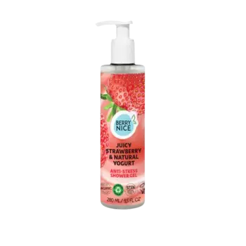 Гель для душа gel de ducha antiestrs fresa y yogur Berry Nice, объем 280 мл