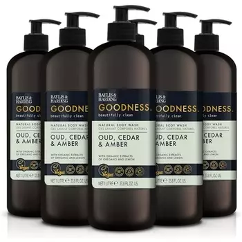 Гель для душа Goodness Oud Cedar & Amber 1л, Baylis & Harding