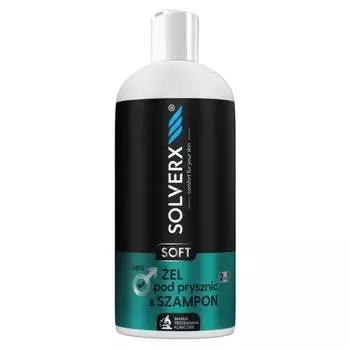 Гель для душа и шампунь 2в1 для мужчин, 400 мл Solverx, Soft