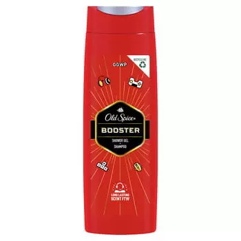 Гель для душа и шампунь-бустер, 400 мл Old Spice