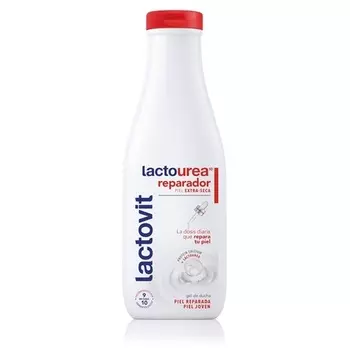 Гель для душа Lactovit Repair Lactourea Увлажняющий и питательный, кремовая и легкая текстура с белком кальция и лактоуреей для очень сухой кожи