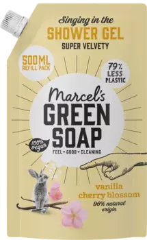 Гель для душа Marcel's Green Soap Duschgel Vanille & Kirschblte Nachfllpackung