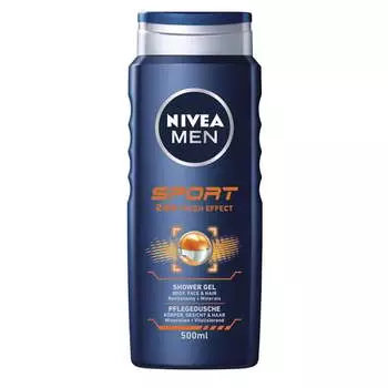 Гель для душа Men Sport для лица, тела и волос 500мл Nivea