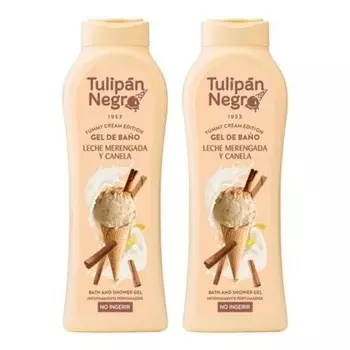 Гель для душа «Молоко безе и корица» 21,9 жидких унций Tulipan Negro