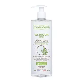 Гель для душа Pluie de coco Evoluderm, 500 мл