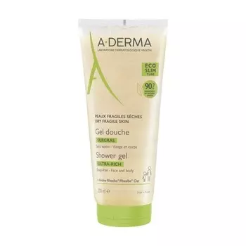 Гель для душа Surgras 200 мл - Мягкое очищение для чувствительной кожи A-Derma