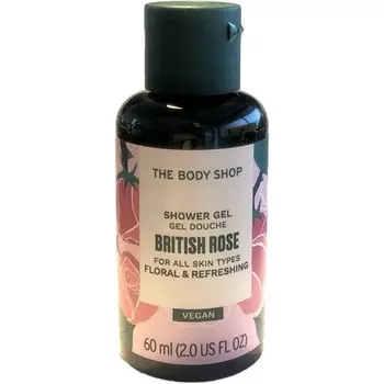 Гель для душа The Body Shop British Rose, 60 мл, дорожный размер