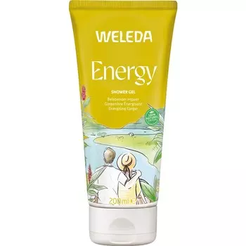 Гель для душа Weleda Energy Shower Gel Ingwer, Reinigt die Haut sanft und spendet neue Energie 200 ml
