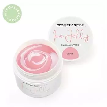 Гель для наращивания ногтей UV LED ICE JELLY - грязно-розовый Обложка 8 - 5мл, Cosmetics Zone