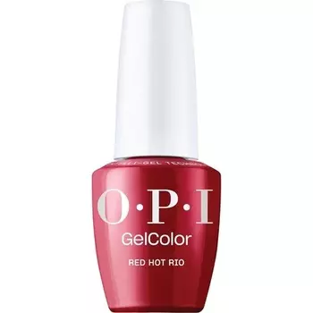 Гель-лак для ногтей GelColor, непрозрачный, темно-красный, кремовый, УФ-отверждаемый OPI
