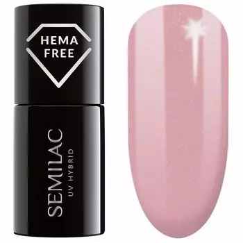 Гель-Лак для ногтей uv gel polish Semilac, цвет nr. 376 shimmer stone pink diamond, 7 мл