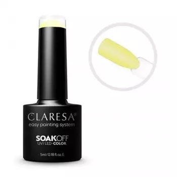Гель Soak Off UV/Led в банановом коктейле, 4,5 мл, Claresa