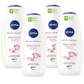 Гель-жидкость для душа для женщин, набор 4х500мл NIVEA