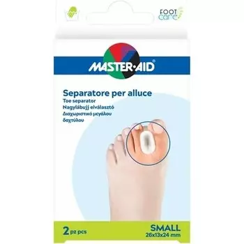 Гелевый разделитель для пальцев ног, маленький - упаковка из 2 шт Master-Aid