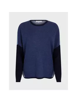 Gerard Darel Lovana Кашемировый джемпер с цветными блоками, синий