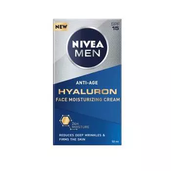 Гиалуроновый крем для лица против морщин 50мл Nivea, Men