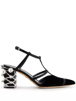 Giambattista Valli бархатные туфли, черный