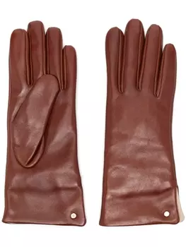 GIANNI CHIARINI кожаные перчатки, коричневый