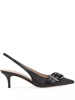 Gianvito Rossi 55мм туфли Leith, черный