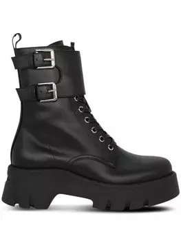 Gianvito Rossi ботинки Marloe в стиле милитари, черный