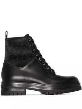Gianvito Rossi ботинки на шнуровке, черный