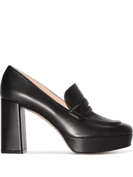 Gianvito Rossi лоферы на платформе, черный