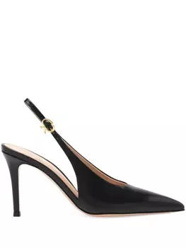 Gianvito Rossi туфли Robbie 85 с ремешком на пятке, черный