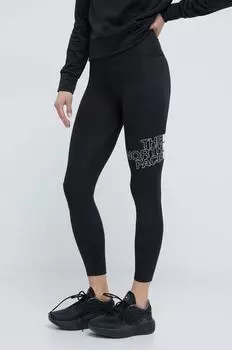Гибкие спортивные леггинсы The North Face, черный