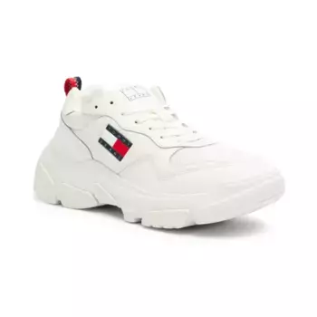 Гибридные кроссовки с добавлением кожи Tommy Hilfiger, белый